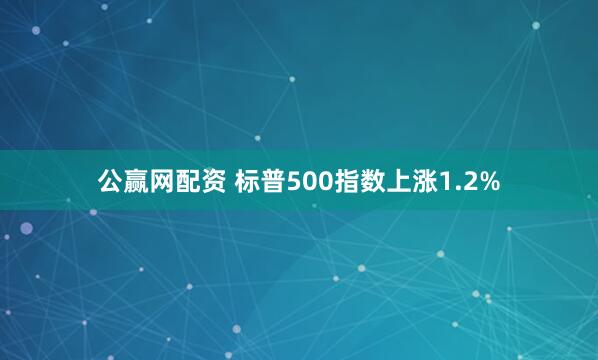 公赢网配资 标普500指数上涨1.2%